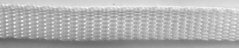 Polypropylene webbing - white - width 1 cm