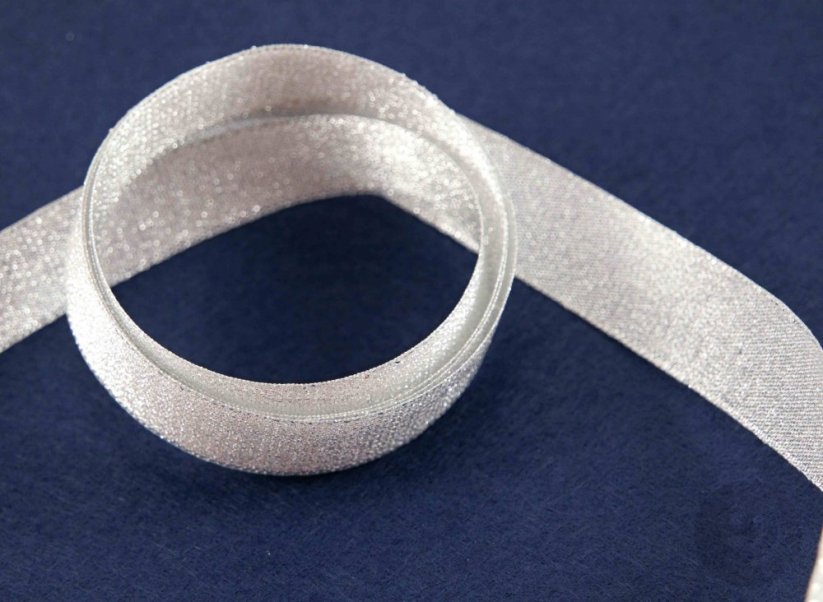 Lurex Band - silber - Breite 2 cm