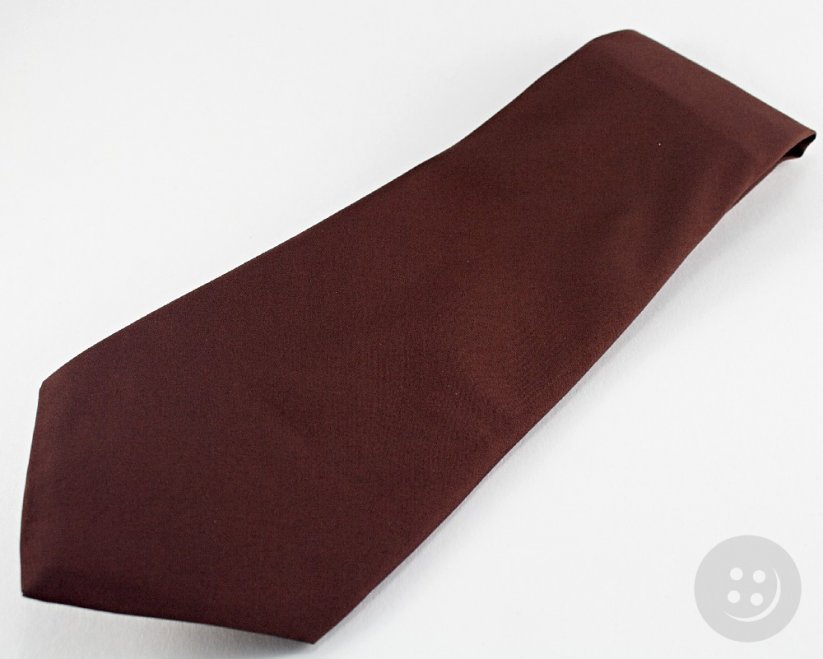 Pánska kravata - hnedá - dĺžka 60 cm