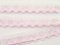 Zackenlitze - weiß, pink - Breite 1,7 cm