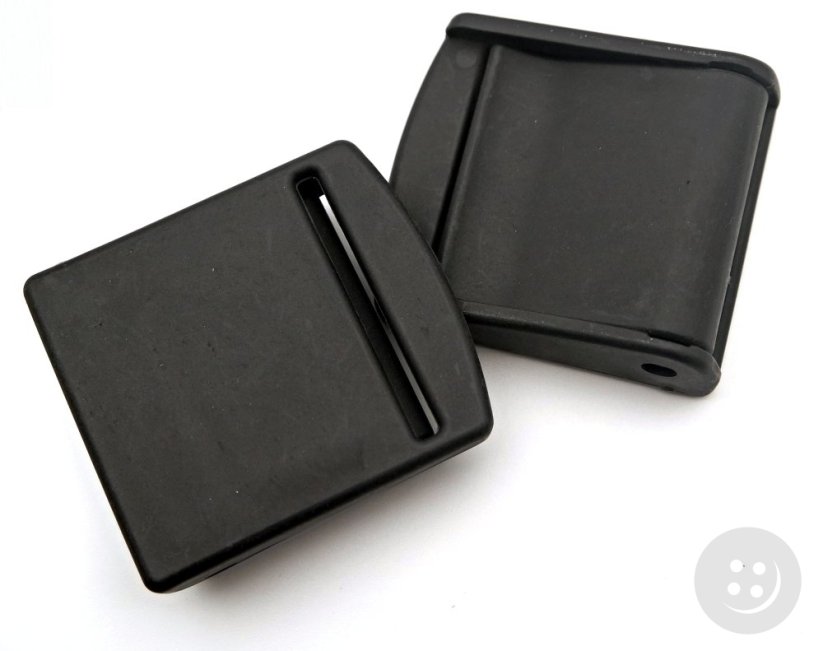Plastová aretační spona černá – průvlek 5 cm