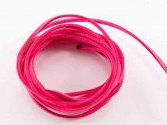 Eco leather cord - pink - width 3 mm