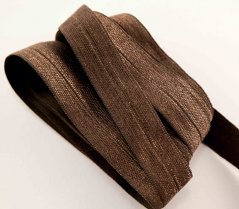 Edging elastic band - dark brown - width 1.5 cm