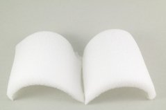 Schulterpolster - weiß - Größe 12 cm x 9,5 cm