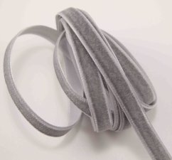 Samtband - grau - Breite 2 cm