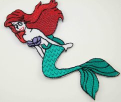 Nažehlovací záplata - mořská panna - rozměr 9,5 cm x 4,5 cm