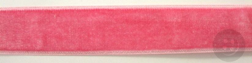 Velvet ribbon - light pink - width 2.7 cm