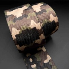 Polypropylenový popruh army, extra odolný - šíře 5 cm