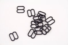 Plastik Schieber - schwarz - Durchmesser 1 cm