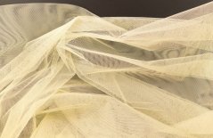 Solid netting tulle - cream - width 160 cm