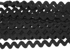 Textilní hadovka - černá - šíře 0,5 cm