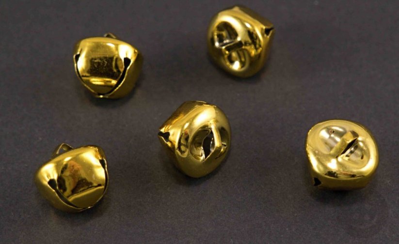 Rolnička - zlatá - 0,8 cm x 1 cm