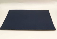 Samolepicí kožená záplata - tmavě modrá - rozměr 16 cm x 10 cm