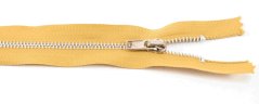 Nedeliteľný kovový strieborný zips č.3 viac farieb - dĺžka (16 - 20 cm)