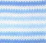 Garn Lolipop - blau - weiß 80431