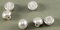 Perlmuttknopf - Durchmesser 1 cm - Perlenfarbe