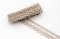 Leinen geklöppelte Spitze - beige - Breite 1,8 cm