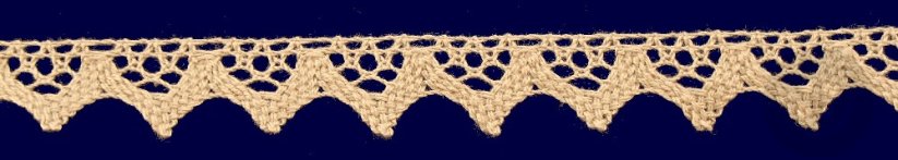 Cotton lace trim - ecru - width 2 cm