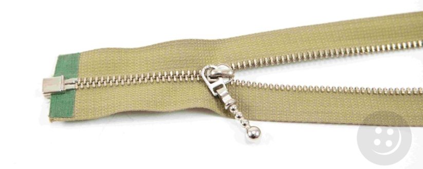 Dělitelný kovový stříbrný zip č.3 více barev - délka (30 - 85 cm) - Délka: 75 cm, Barvy dělitelný kovový stříbrný zip č.3: fialová