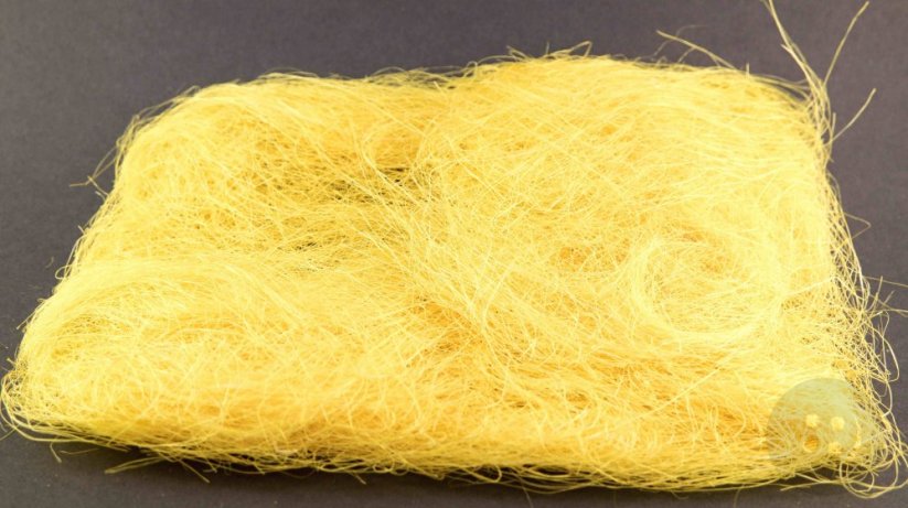 Přírodní dekorační travička - žlutá - 8 gramů