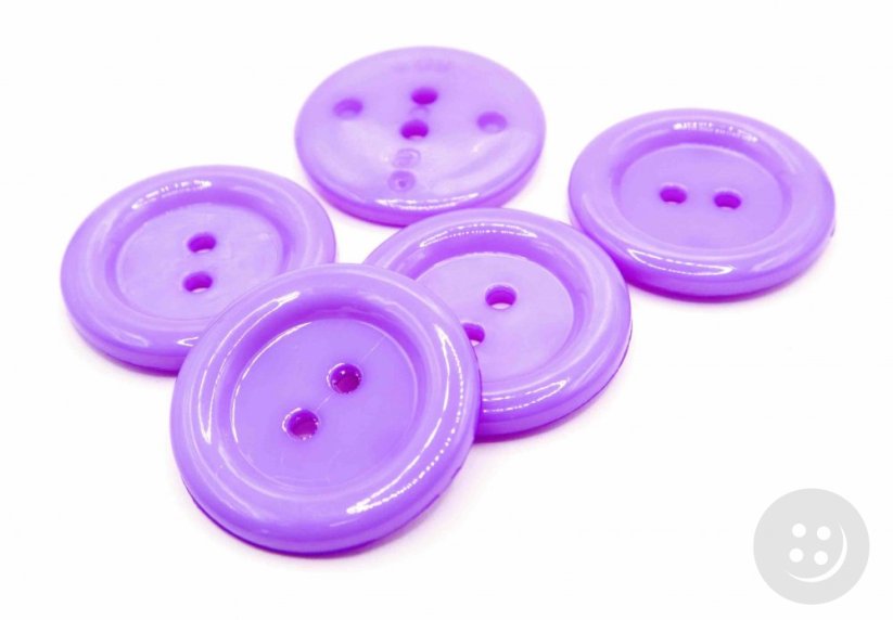 Hole maxi button - purple - diameter 3.8 cm