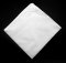 Cotton handkerchief for dance lessons with lace - white - dimensions 28 cm x 28cm