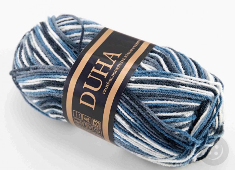 Yarn Duha -  gray blue white 206