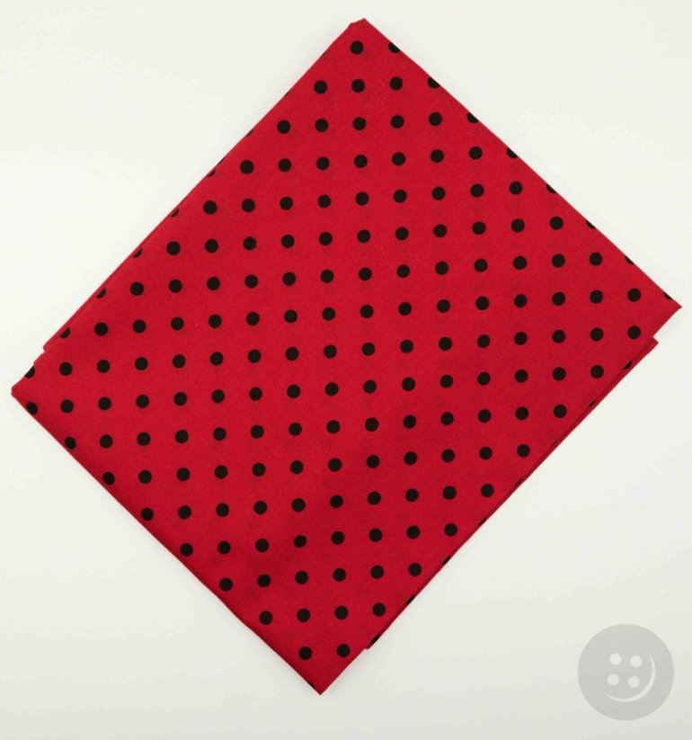 Bavlnené šatky s veľkými bodkami - viac farieb - rozmer 65 cm x 65 cm