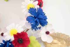 Rich festive wreath with mirrors - size 50 cm x 6.5 cm