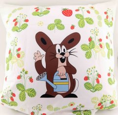 Mole in the meadow - pillow cover with zipper