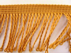 Fransen - senf - Breite 6 cm