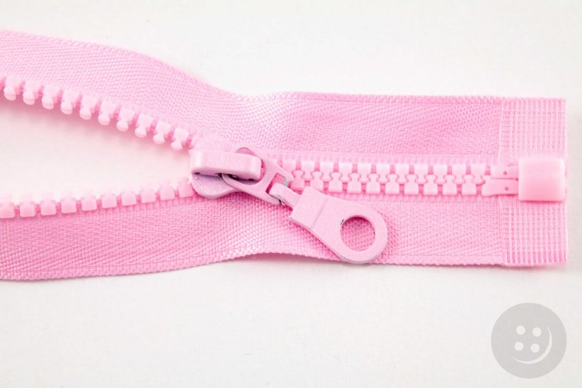 Dělitelný kostěný zip - délka (30 - 95 cm) - různé barvy