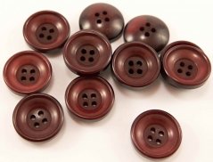 Buttonhole button - burgundy - diameter 1.8 cm