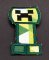 Nažehlovací záplata - Minecraft Creeper - Syčák - rozměr 3,8 cm x 6,5 cm