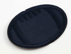 Iron-on patch - rugby ball - 6x4cm - dark blue