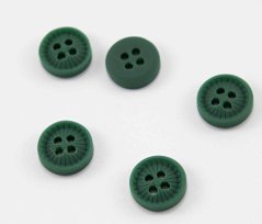 Hole shirt button - dark green - diameter 1.2 cm