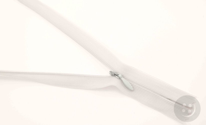 Nedělitelný skrytý zip (3mm) různé barvy - délka 18 cm - 60 cm