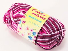 Yarn Camila natural multicolor - gray white pink- color number 2527