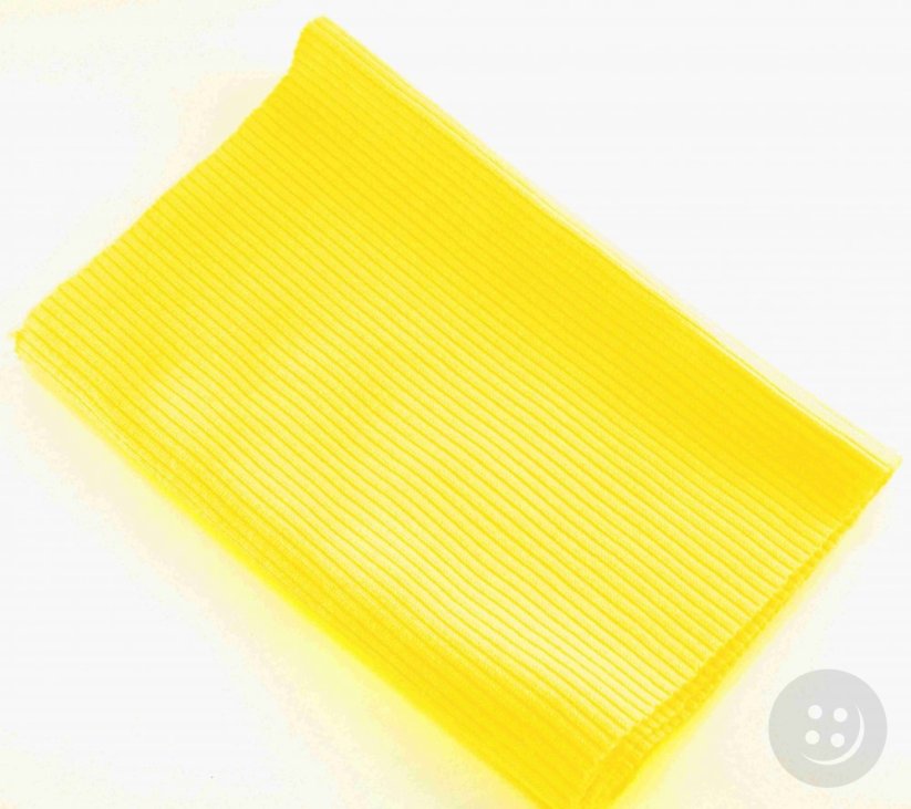 Polyester knit - yellow - dimensions 16 cm x 80 cm