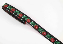Festive ribbon - black - width 1,8 cm