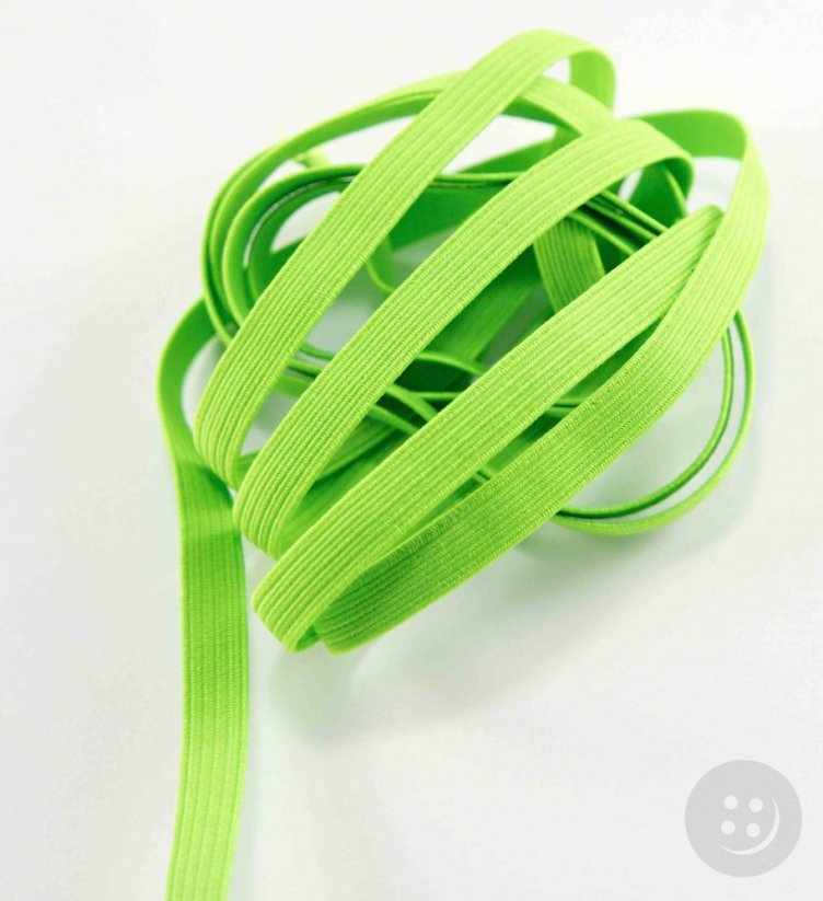 Farebná guma - svetlo zelená - šírka 0,7 cm