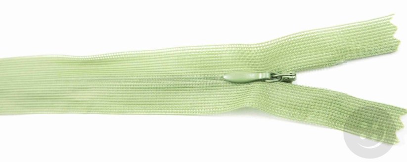 Nedělitelný skrytý zip (3mm) různé barvy - délka 18 cm - 60 cm
