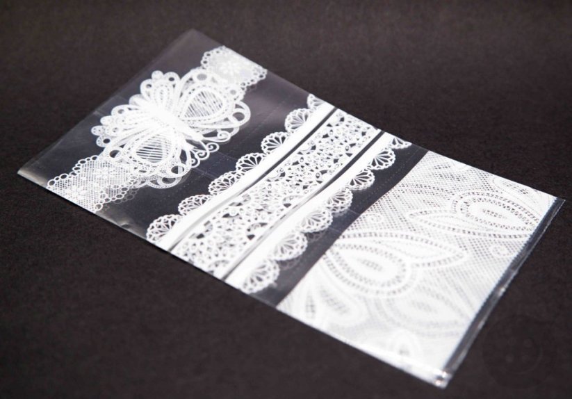 Lace thermal stickers for Easter eggs - 9 pieces