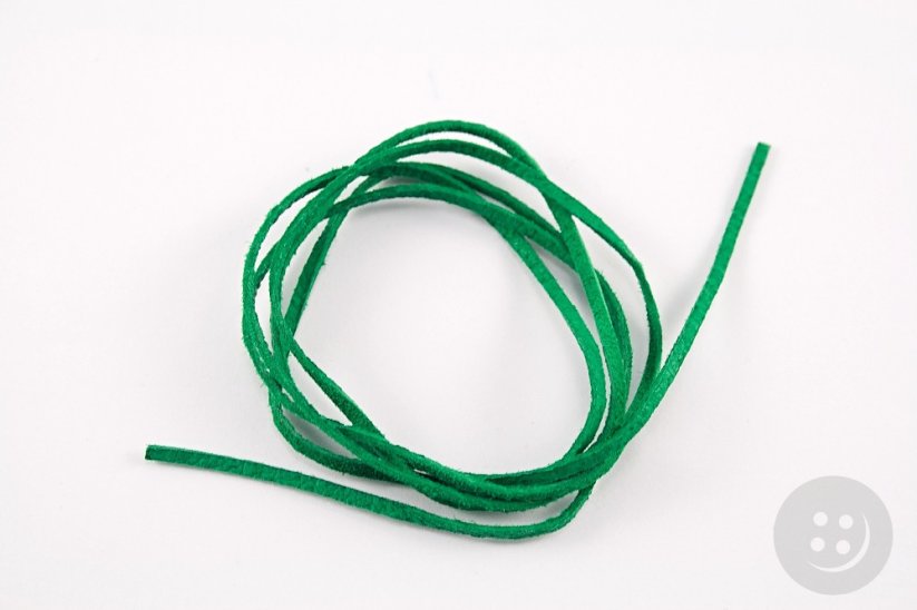 Lederband - grün - Länge ca 90 cm