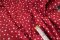 Cotton canvas - white stars on a burgundy background - width 140 cm