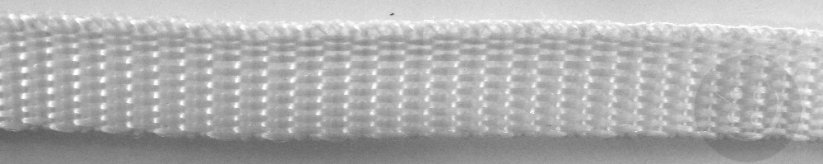 Polypropylenový popruh - bílá - šířka 1 cm