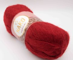 Priadza Angora luks - červená - 1175