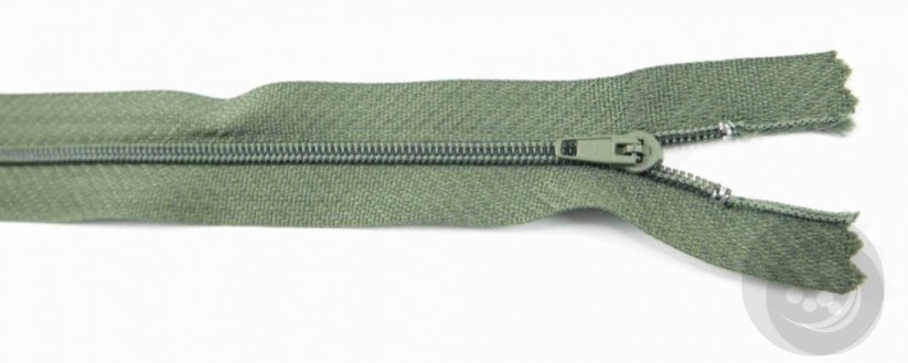 Nedělitelný jemný plastový spirálový zip (velikost číslo 3) různé barvy - délka 12 cm - 60 cm