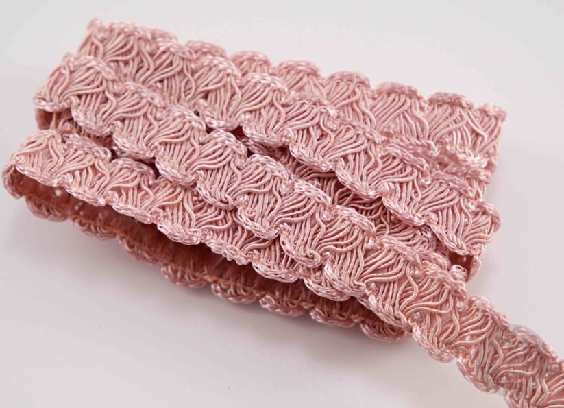 Galloon trim - old pink - width 1.4 cm