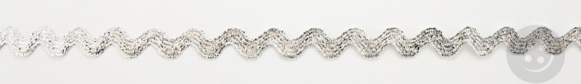 Hadovka s kovovým vláknem - stříbrná - šíře 0,8 cm